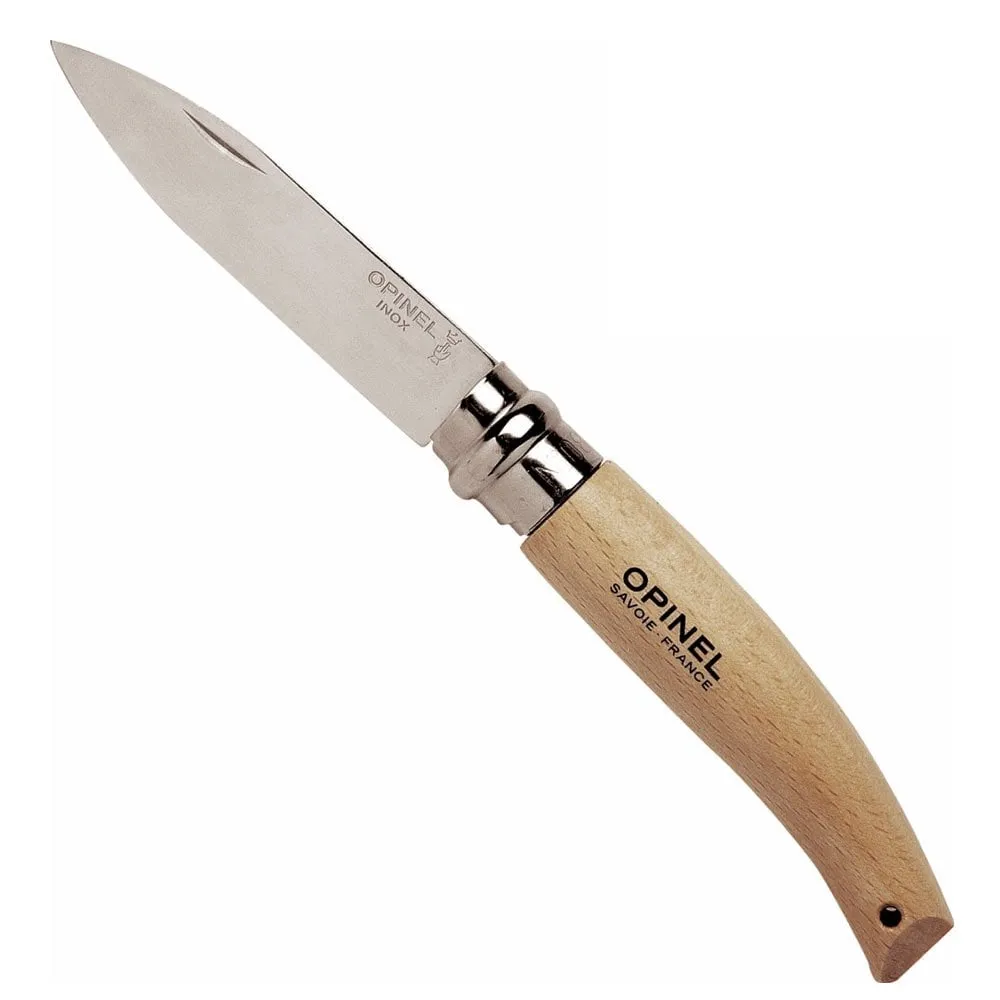 OPINEL 8 No Kayın Saplı Paslanmaz Bağ Çakısı (133080)