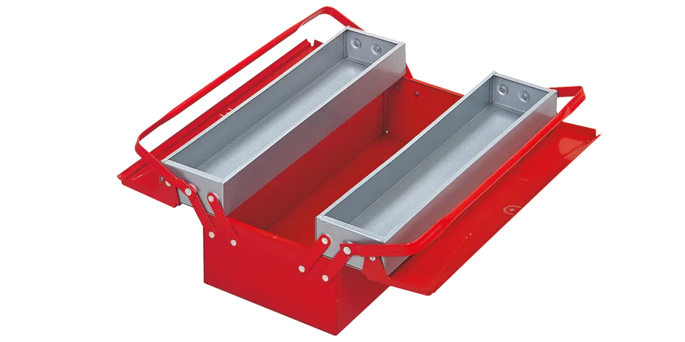 İZELTAŞ 3 Gözlü Metal Takım Çantası 30x19x15 cm
