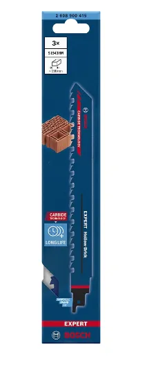 BOSCH S 1543 HM Ytong-Tuğla Kesim Tilki Kuyruğu Testere Ucu 240 mm