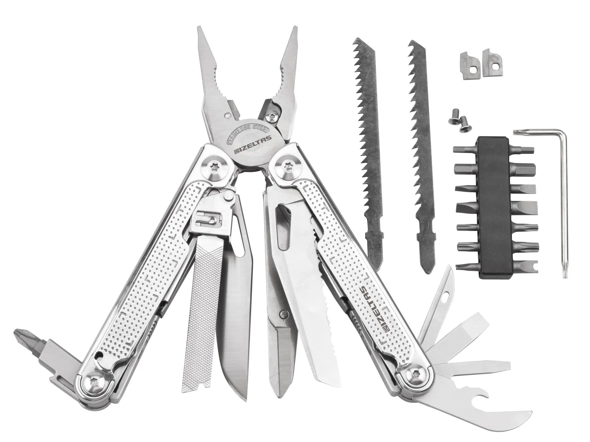 İZELTAŞ Multi Pro Tool 15 Fonksiyonlu Katlanır Multi Pense Seti