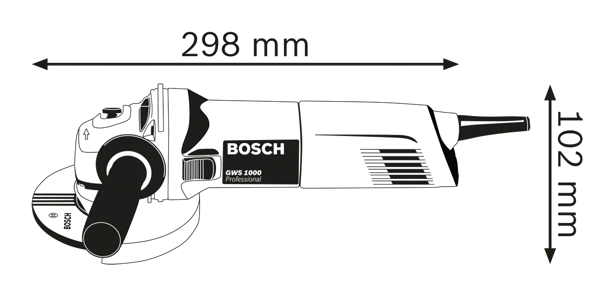 BOSCH GWS 1000 Avuç Taşlama 1000 Watt