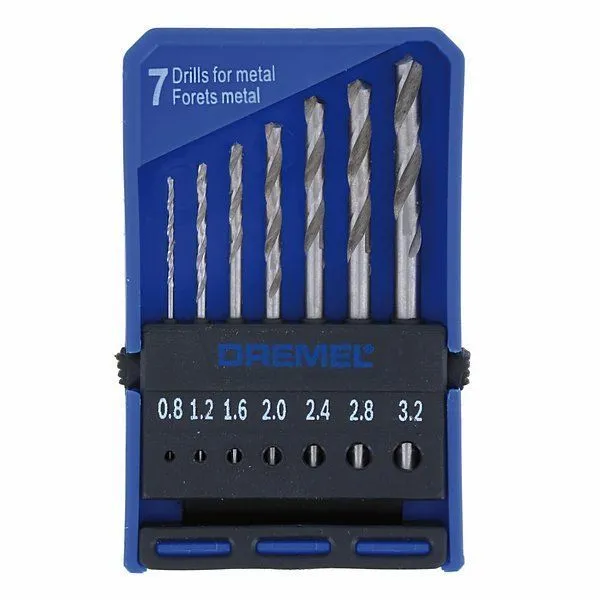 DREMEL 628 Hassas Metal Matkap Ucu Seti (7 Adet)