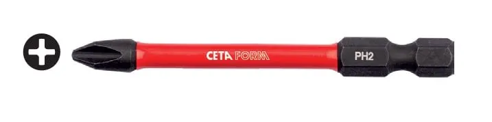 CETA-FORM CB/902TM PH2x90 mm. Bits Uç