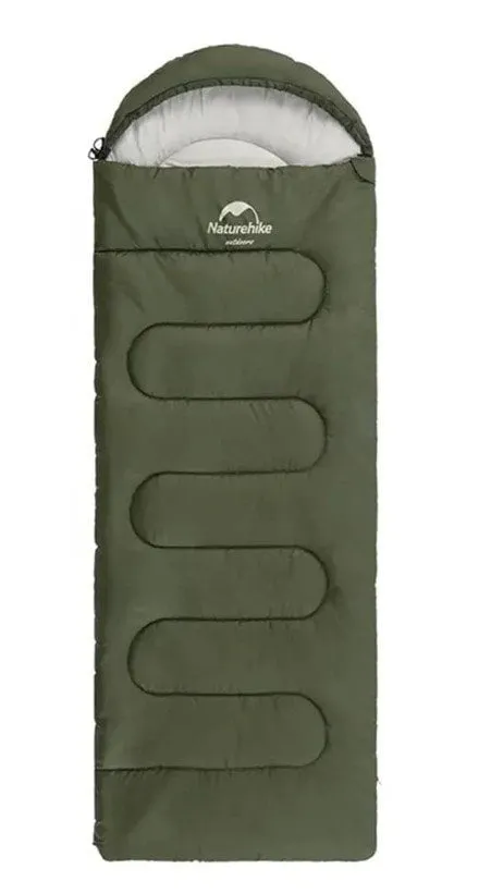 NATUREHIKE Y150L Pamuklu Uyku Tulumu -6 Derece (Yeşil-Sol)