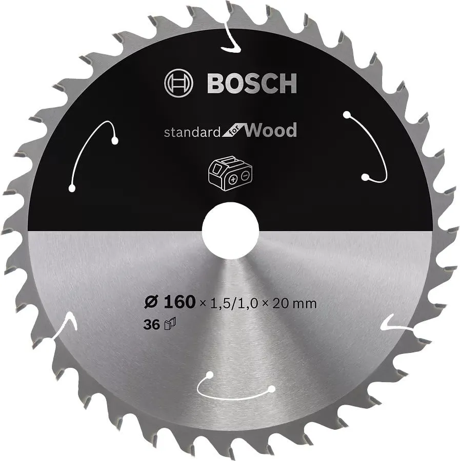 BOSCH 160x20x1,5 mm 36 Diş Ahşap Elmas Daire Testere Bıçağı