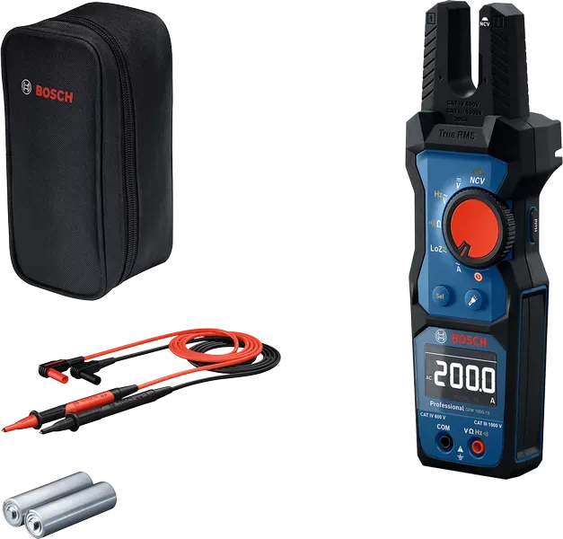 BOSCH GFM 1000-15 Çatal Tip Başlıklı Dijital Pens Ampermetre ve Multimetre Elektrik Ölçüm Aleti