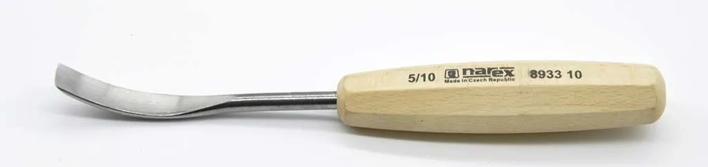 NAREX 893310 Wood Line Bükülmüş Oluklu Oyma Iskarpelası 10x90 mm