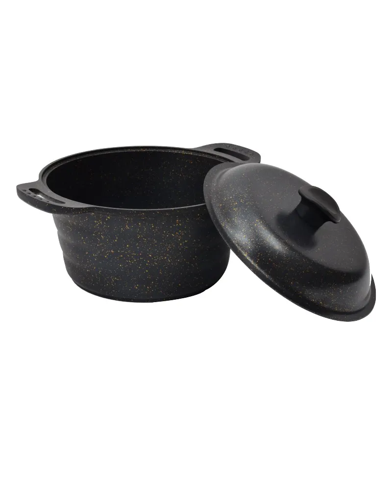NURGAZ Granit Döküm Kamp Tenceresi 24 cm