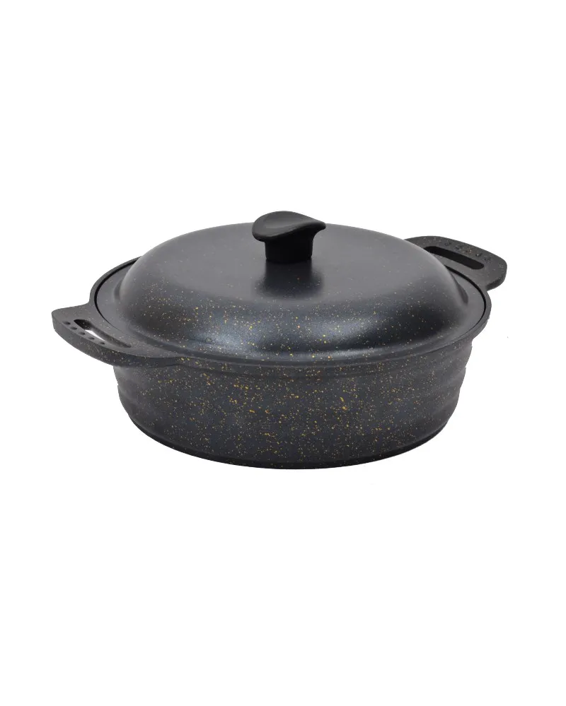 NURGAZ Granit Döküm Kamp Tenceresi 28 cm