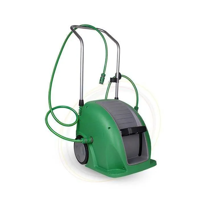 Ayak Pedallı Geri Sarımlı Hortum Makarası 30mt Daye DY609A 