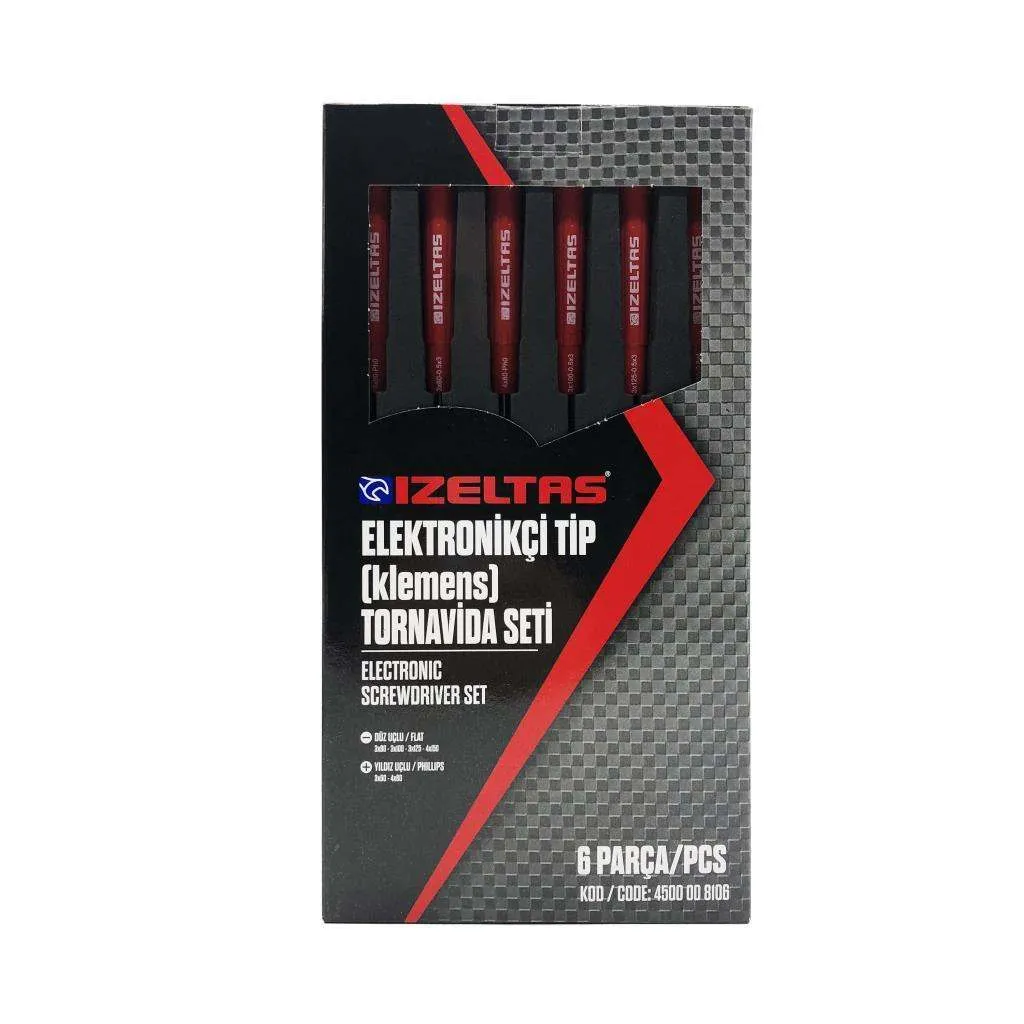 Elektronikçi Tip Klemens Tornavida Seti 6 Parça