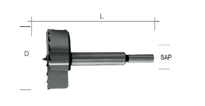 Labor Dişli Forstner Ahşap Freze Matkap Ucu 65 mm