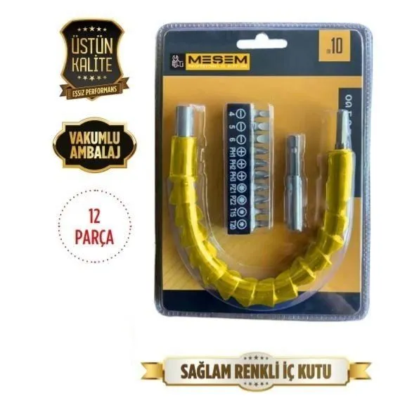 Meşem Akrobat Esnek Vidalama Adaptörü 12 Parça