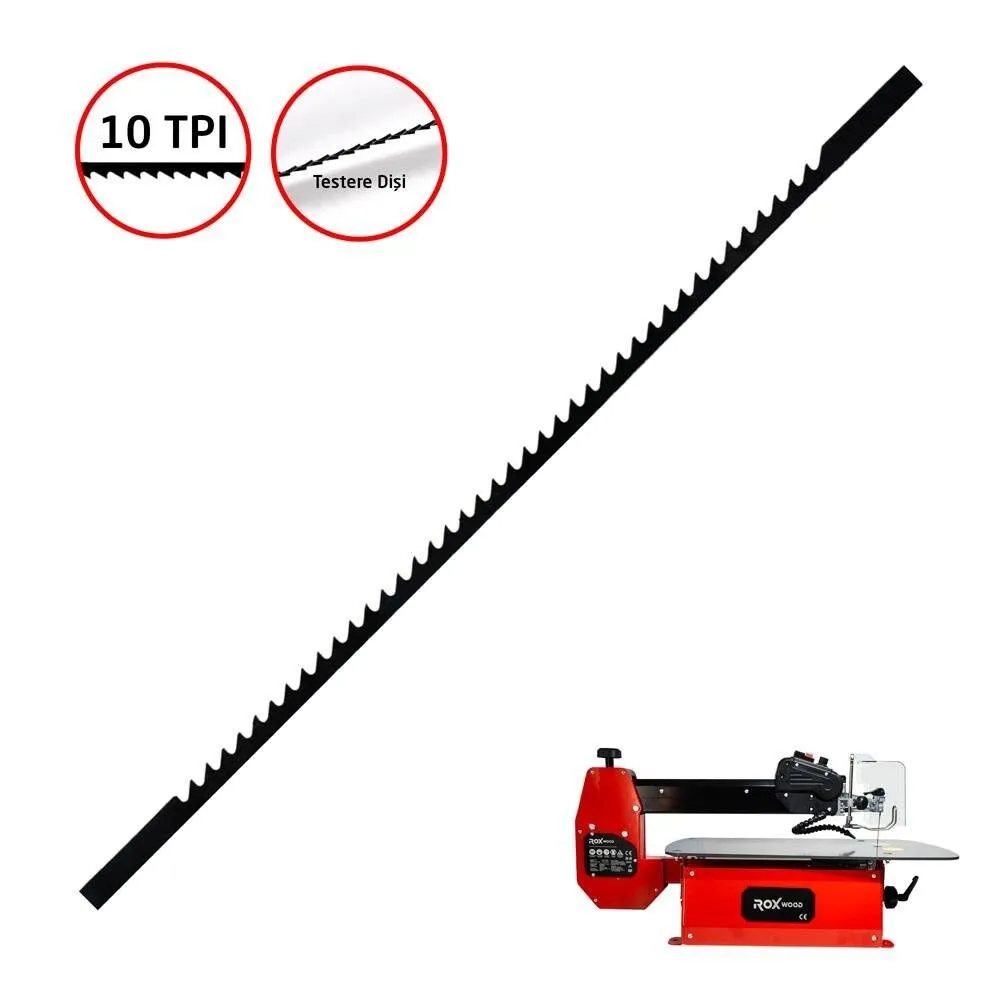 Rox 0363 Dekupaj Kıl Testere Ucu 133 mm Z:10 (10'lu Paket)