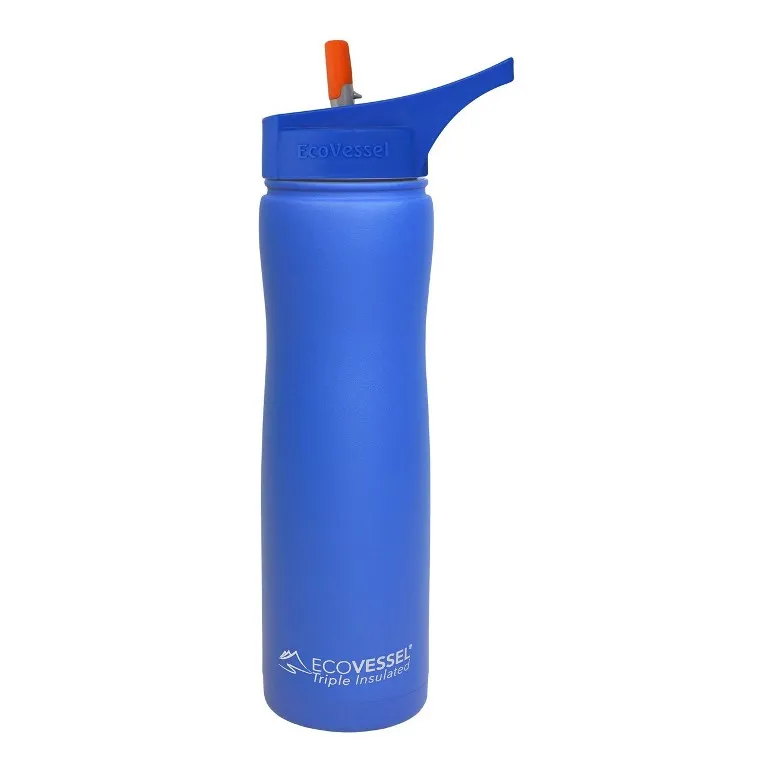 Eco Vessel Summit Insulated Steel Straw Bottle Termos 0.75 Litre