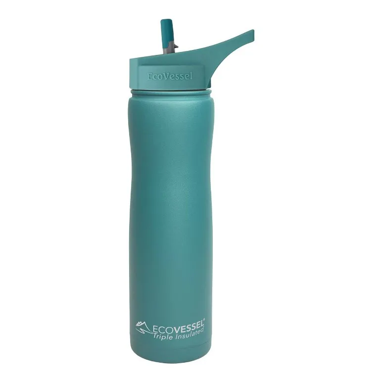 Eco Vessel Summit Insulated Steel Straw Bottle Termos 0.75 Litre
