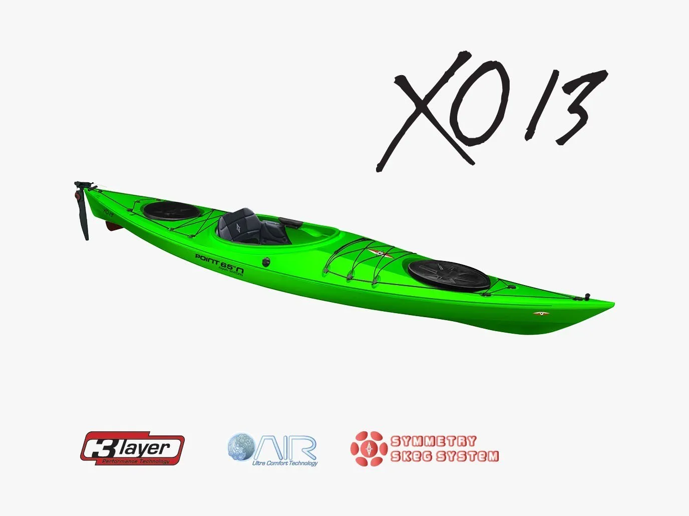 Point65 XO13 GTE 3L Rudder & Skeg Kano