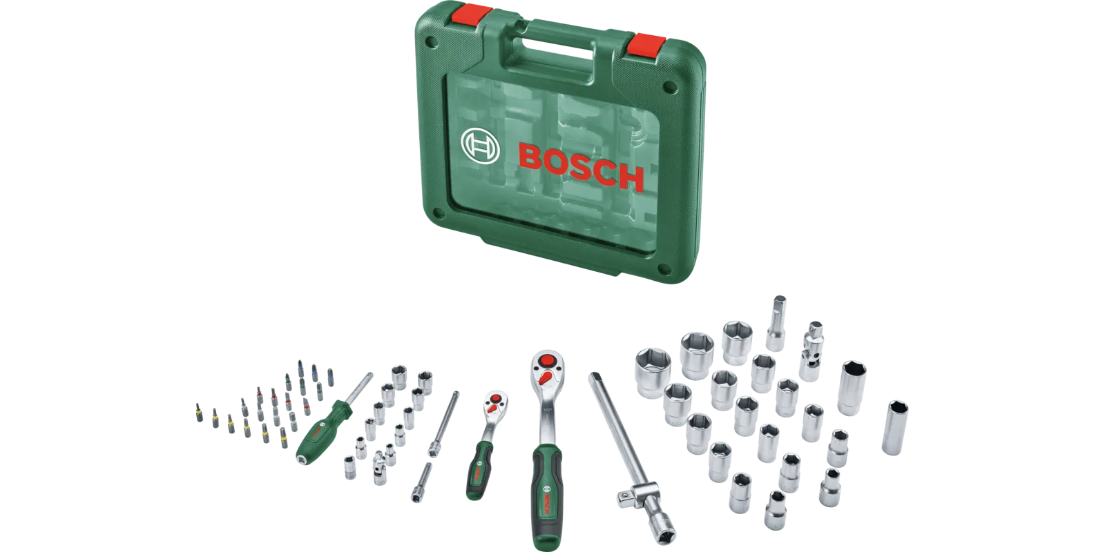 BOSCH 60 Parça 1/2'' - 1/4'' Lokma Anahtar - Bits Uç Seti (1600A039J8)